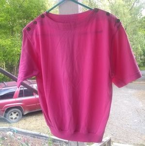 **Hot Pink Short Sleeve Shirt
